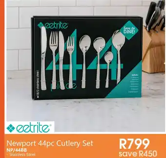 Eetritle Newport 44pc Cutlery Set