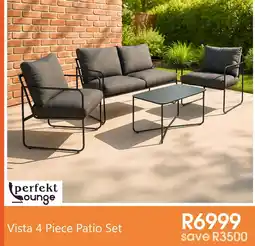 Tafelberg Furnishers perfekt lounge Vista 4 Piece Patio Set offer