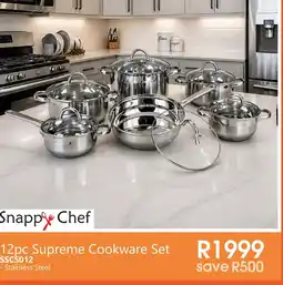 Tafelberg Furnishers Snapp Chef 12pc Supreme Cookware Set offer