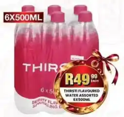 Take 'n Pay Thirsti Flavoured Water Assorted offer