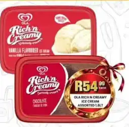 Take 'n Pay OLA RICH N CREAMY ICE CREAM Assorted offer