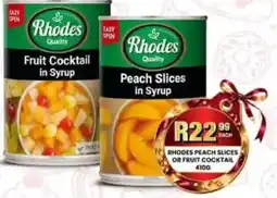 Take 'n Pay Rhodes Peach Slices in Syrup offer