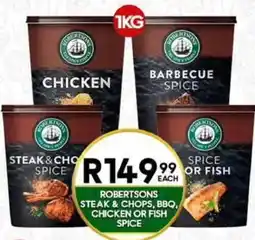 Take 'n Pay Robertsons Steak & Chops, BBQ, Chicken or Fish Spice offer