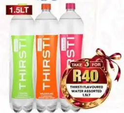 Take 'n Pay THIRSTI FLAVOURED WATER Assorted offer