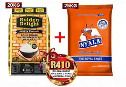Take 'n Pay Golden Delight Long Grain White Parboiled Thai Rice & Nyala Super Maize Meal offer