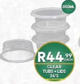 Take 'n Pay Clear Tubs + Lids offer