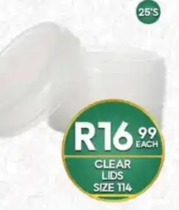 Take 'n Pay Clear Lids Size 114 offer