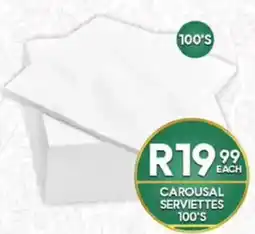 Take 'n Pay Carousel Serviettes 100's offer