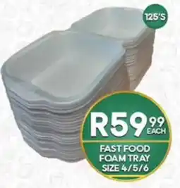Take 'n Pay Fast Food Foam Tray offer