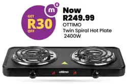 Shoprite OTTIMO Twin Spiral Hot Plate offer