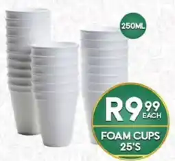 Take 'n Pay FOAM CUPS offer