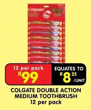 Colgate Double Action Medium Toothbrush