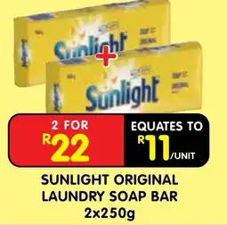 Shoprite Sunlight Original Laundry Soap Bar offer