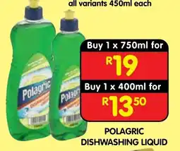 Shoprite Polagric Dishwashing Liquid offer