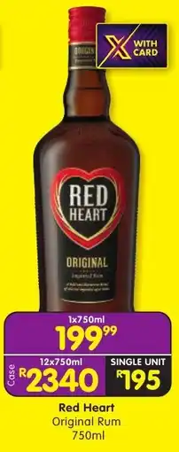 Shoprite Red Heart Original Rum offer