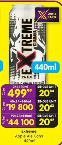 Shoprite Extreme Apple Ale Cans offer