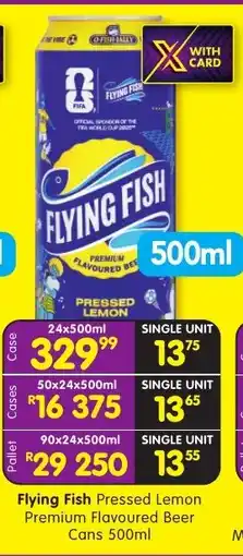 Shoprite Flying Fish Pressed Lemon Premium Flavoured Beer offer