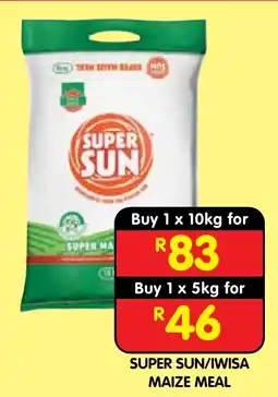 Shoprite SUPER SUN/ IWISA MAIZE MEAL offer