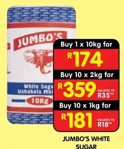 Shoprite JUMBO'S WHITE SUGAR offer