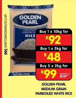 Shoprite GOLDEN PEARL MEDIUM GRAIN PARBOILED WHITE RICE offer