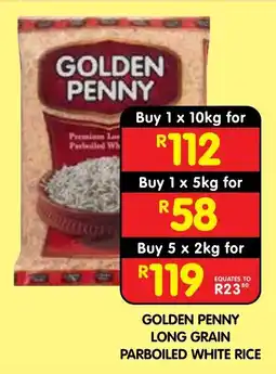 Shoprite GOLDEN PENNY LONG GRAIN PARBOILED WHITE RICE offer