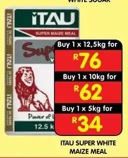 Shoprite ITAU SUPER WHITE MAIZE MEAL offer