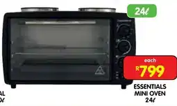 Shoprite ESSENTIALS MINI OVEN offer