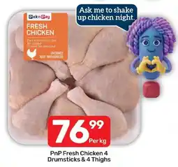 Pick n Pay Hypermarket PnP Fresh Chicken 4 Drumsticks & 4 Thighs offer