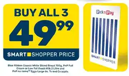 Pick n Pay Hypermarket Blue Ribbon Classic White Sliced Bread offer