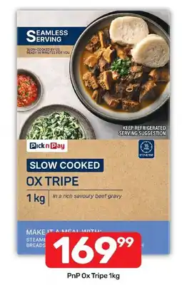 Pick n Pay Hypermarket Pick n Pay Slow Cooked Ox Tripe offer