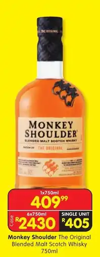 Shoprite Monkey Shoulder The Original Blended Malt Scotch Whisky offer