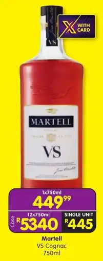 Shoprite Martell VS Cognac offer