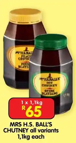 Shoprite MRS H.S. BALL'S CHUTNEY offer
