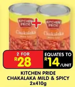Shoprite Kitchen Pride Chakalaka Mild & Spicy offer