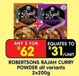 Shoprite ROBERTSONS RAJAH CURRY POWDER offer