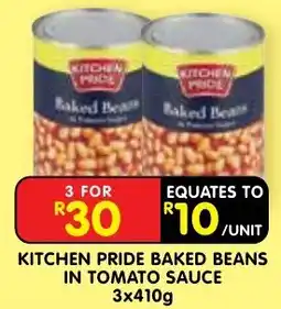 Shoprite Kitchen Pride Baked Beans in Tomato Sauce offer