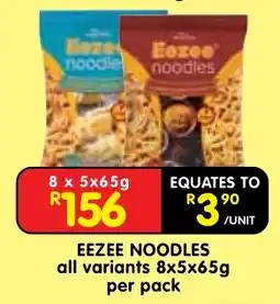 Shoprite Eezee noodles offer