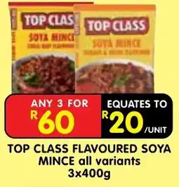 Shoprite TOP CLASS SOYA MINCE offer