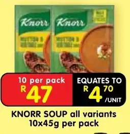 Shoprite KNORR SOUP offer