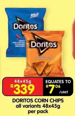 Shoprite DORITOS CORN CHIPS offer