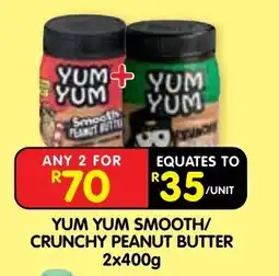 Shoprite YUM YUM SMOOTH/CRUNCHY PEANUT BUTTER offer