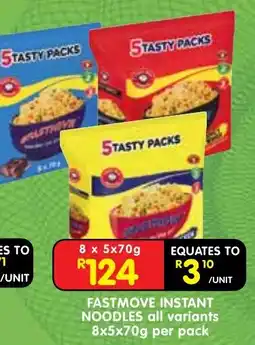 Shoprite Fastmove instant noodles offer