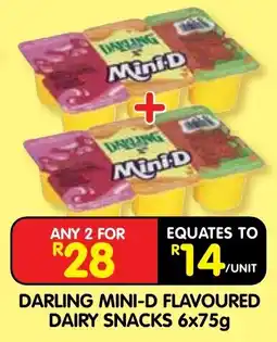Shoprite Darling Mini-D Flavoured Dairy Snacks offer