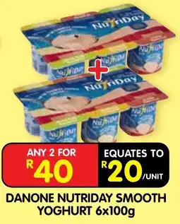 Shoprite Danone Nutriday Smooth Yoghurt offer