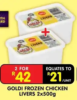 Shoprite GOLDI FROZEN CHICKEN LIVERS offer