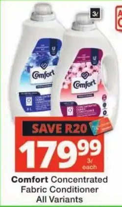 Checkers Comfort Concentrated Fabric Conditioner offer