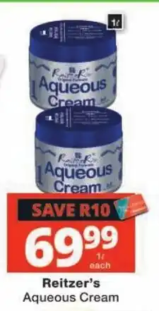 Checkers Reitzer's Aqueous Cream offer