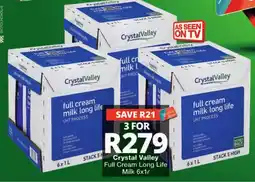Checkers Crystal Valley Full Cream Long Life Milk offer