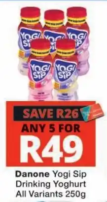Checkers Danone Yogi Sip Drinking Yoghurt offer