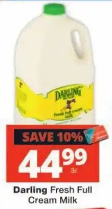 Checkers Darling Fresh Full Cream Milk offer